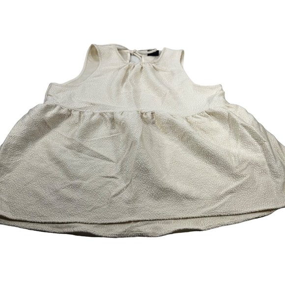 Who What Wear Women's Size XL Top Sleeveless Beige Textured New Without Tags - Picture 1 of 9